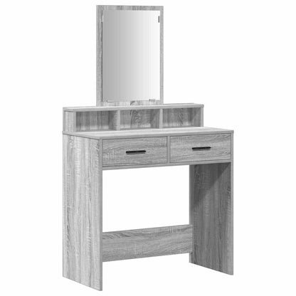 Tavolo da Trucco con cassetto Grigio Sonoma 79 x 41 x 140 cm