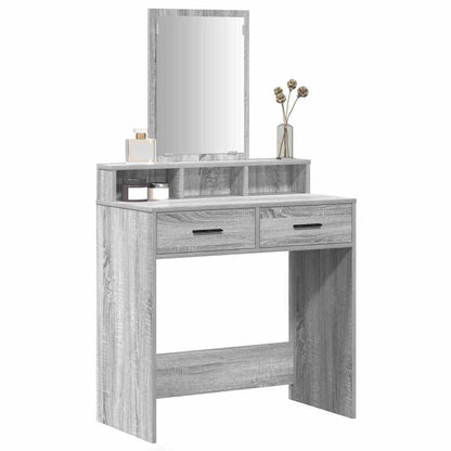 Tavolo da Trucco con cassetto Grigio Sonoma 79 x 41 x 140 cm