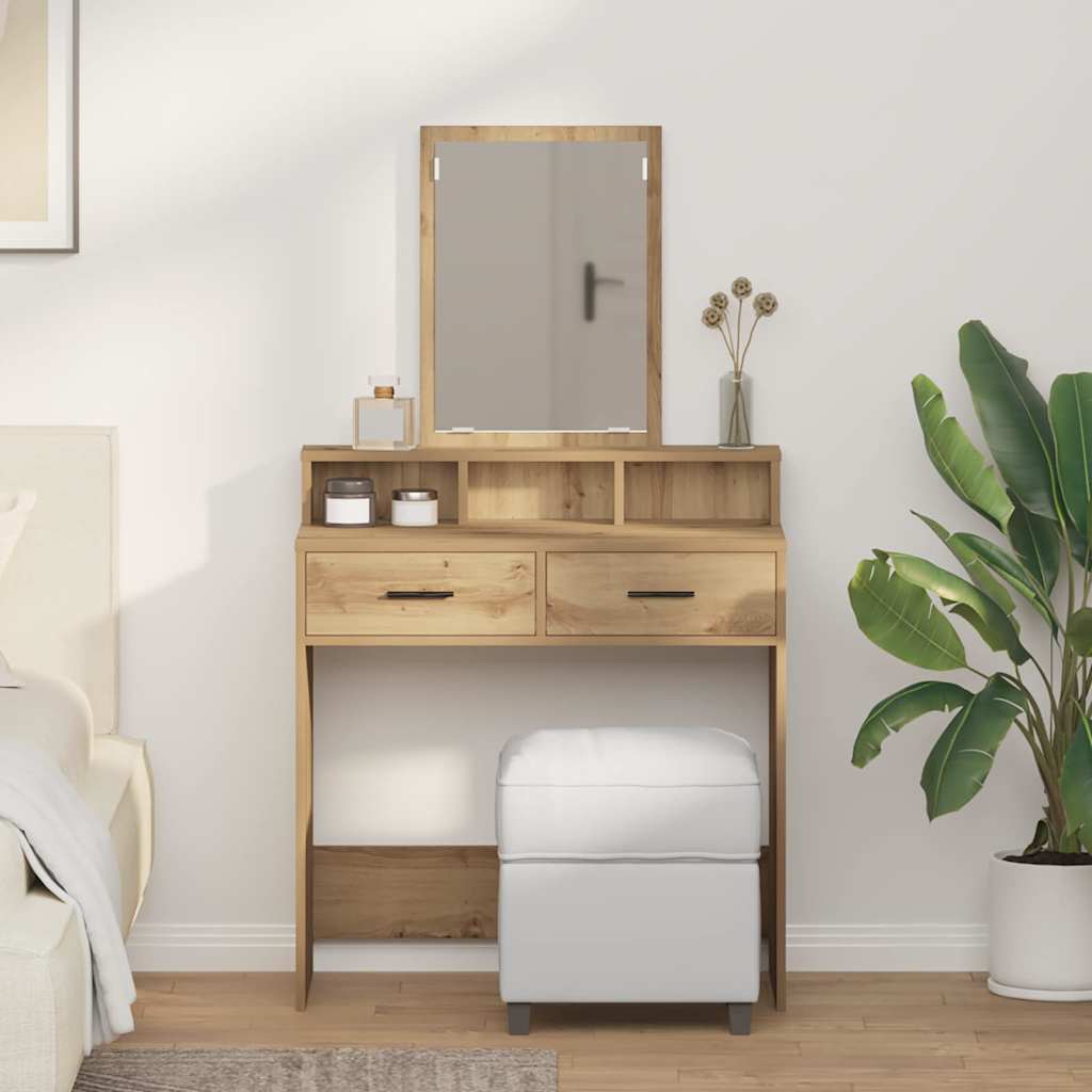 Tavolo da Trucco Rovere artigianale 79 x 41 x 140 cm