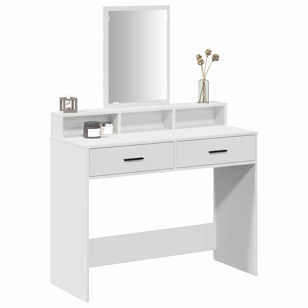 Tavolo da Trucco Bianco 100 x 41 x 140 cm Legno multistrato