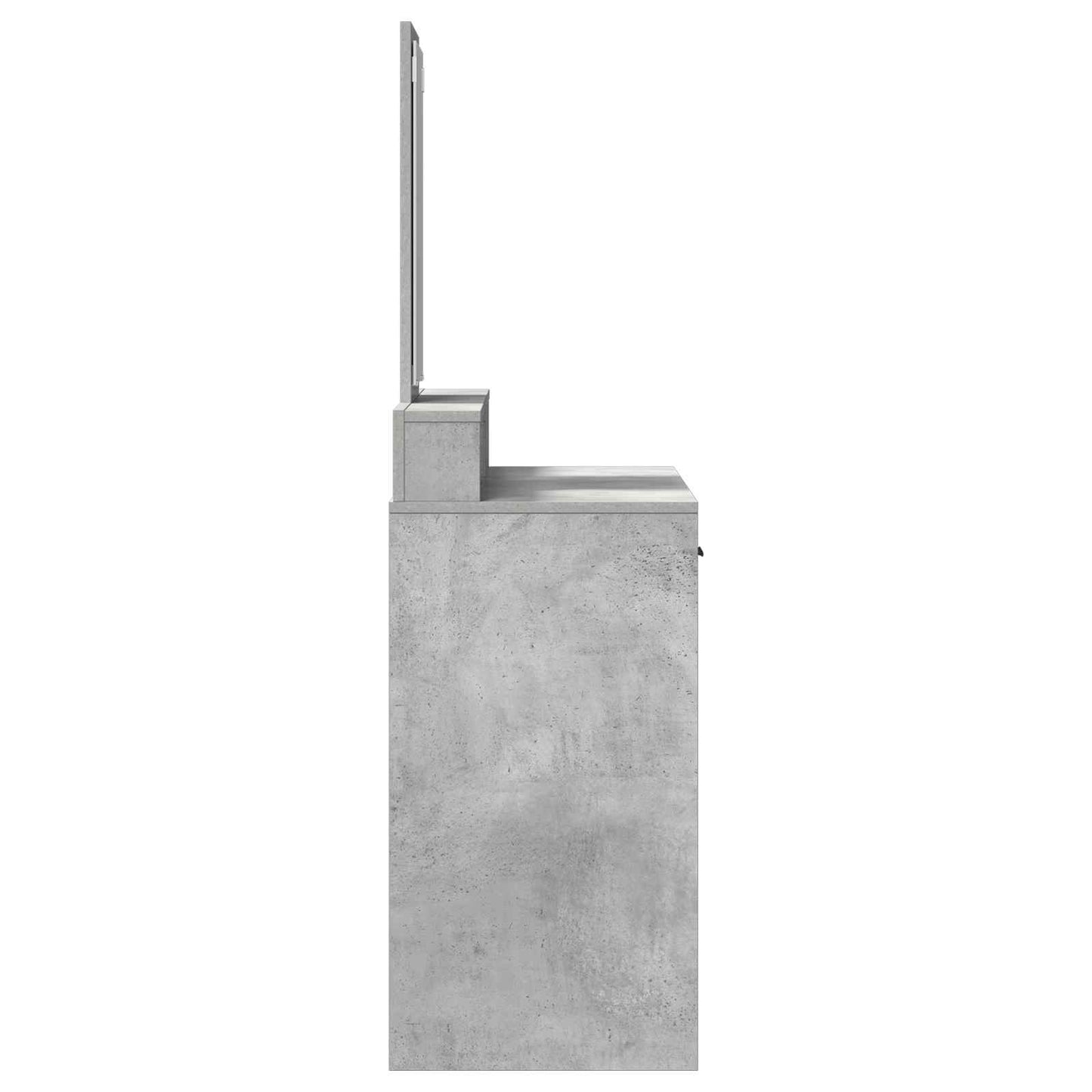Tavolo da Trucco con cassetto Grigio cemento 100 x 41 x 140 cm