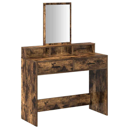 Tavolo da Trucco con cassetto Rovere fumÃ© 100 x 41 x 140 cm