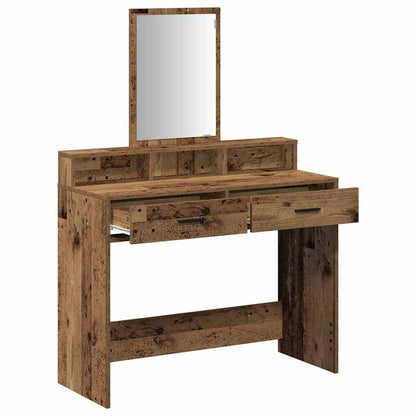 Tavolo da Trucco con cassetto Legno vecchio 100 x 41 x 140 cm