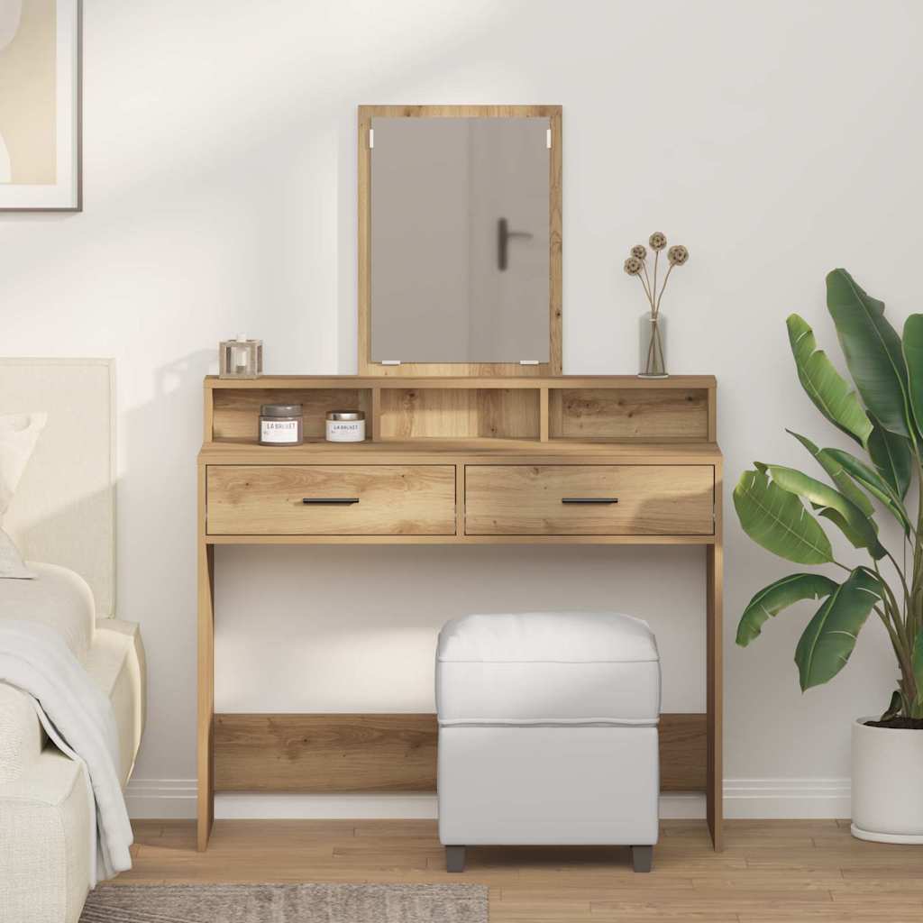 Tavolo da Trucco Rovere artigianale 100 x 41 x 140 cm