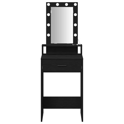 Tavolo da Trucco Nero 50 x 41 x 140 cm Legno multistrato