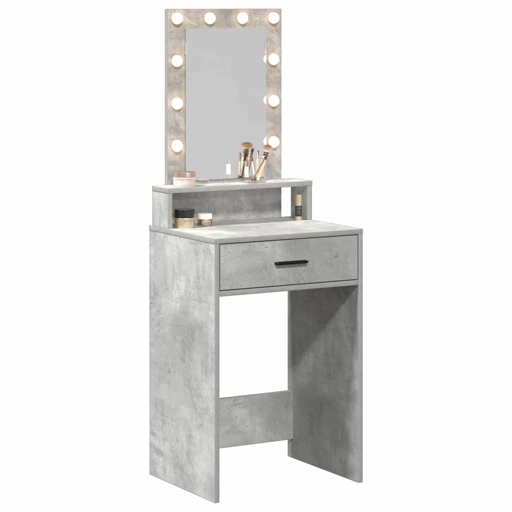 Tavolo da Trucco Grigio 50 x 41 x 140 cm Legno multistrato