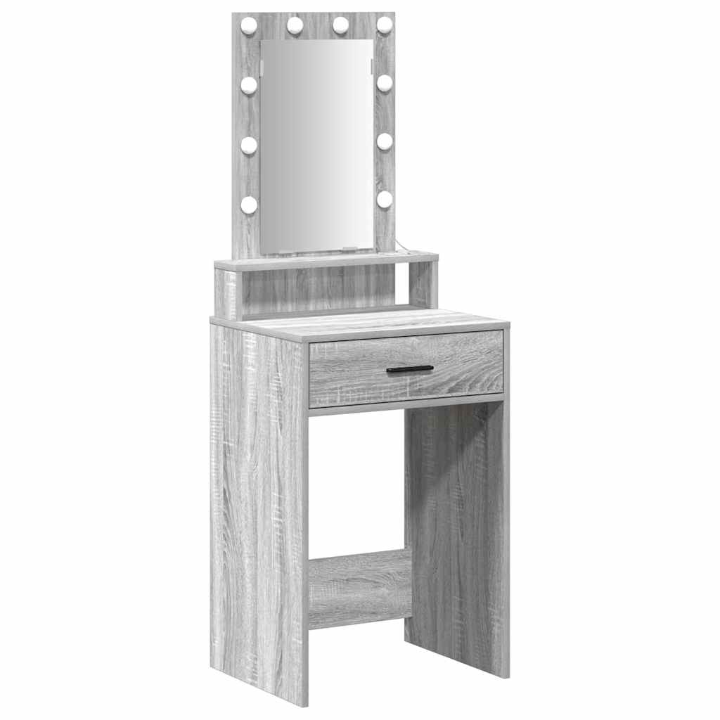 Tavolo da Trucco Grigio 50 x 41 x 140 cm Legno multistrato
