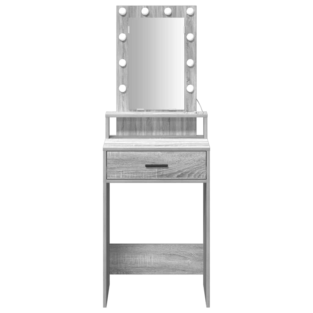 Tavolo da Trucco Grigio 50 x 41 x 140 cm Legno multistrato