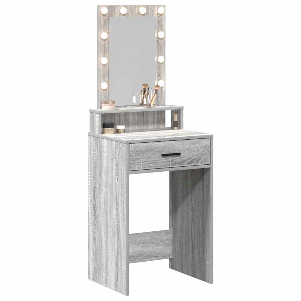 Tavolo da Trucco Grigio 50 x 41 x 140 cm Legno multistrato