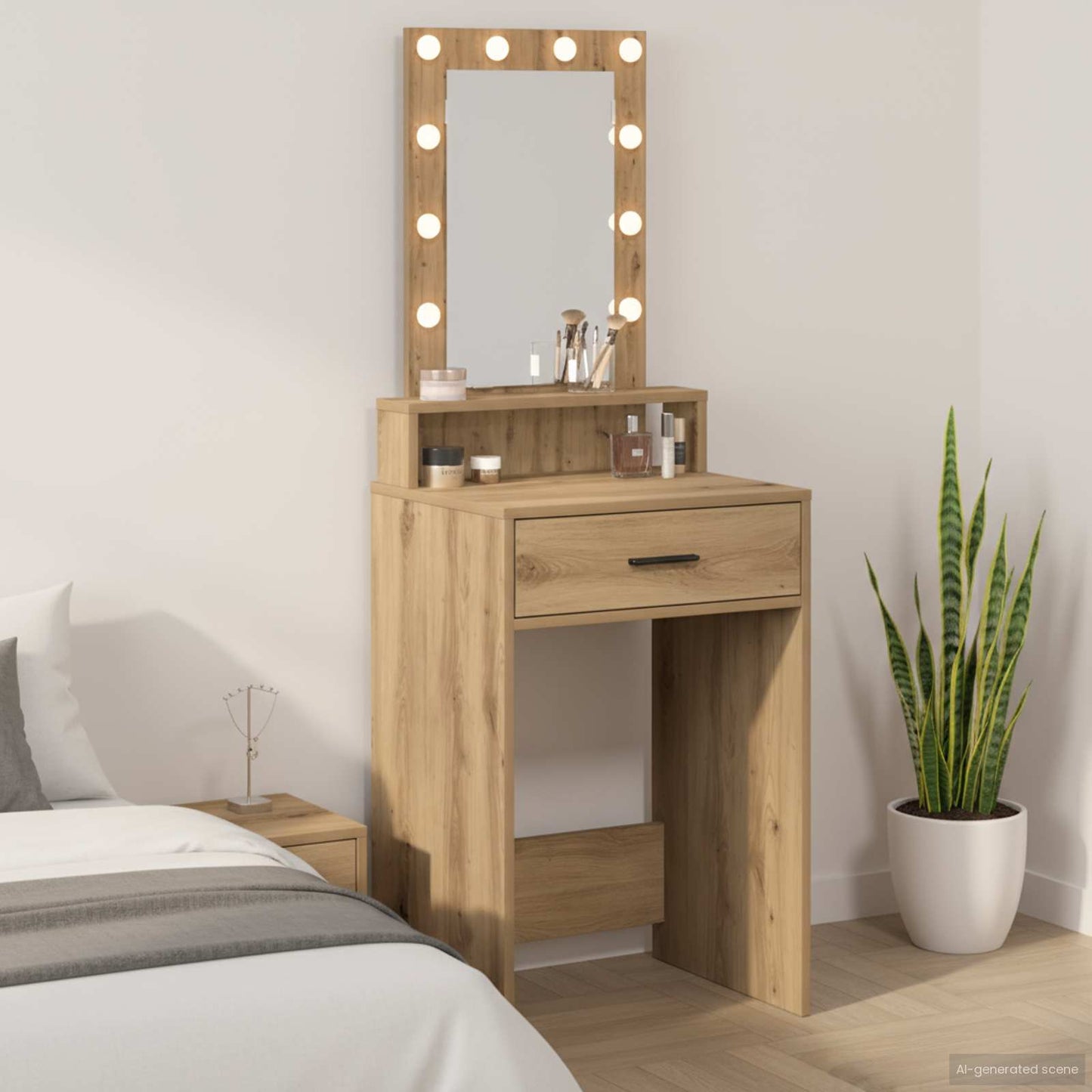 Tavolo da Trucco Marrone 50 x 41 x 140 cm Legno multistrato