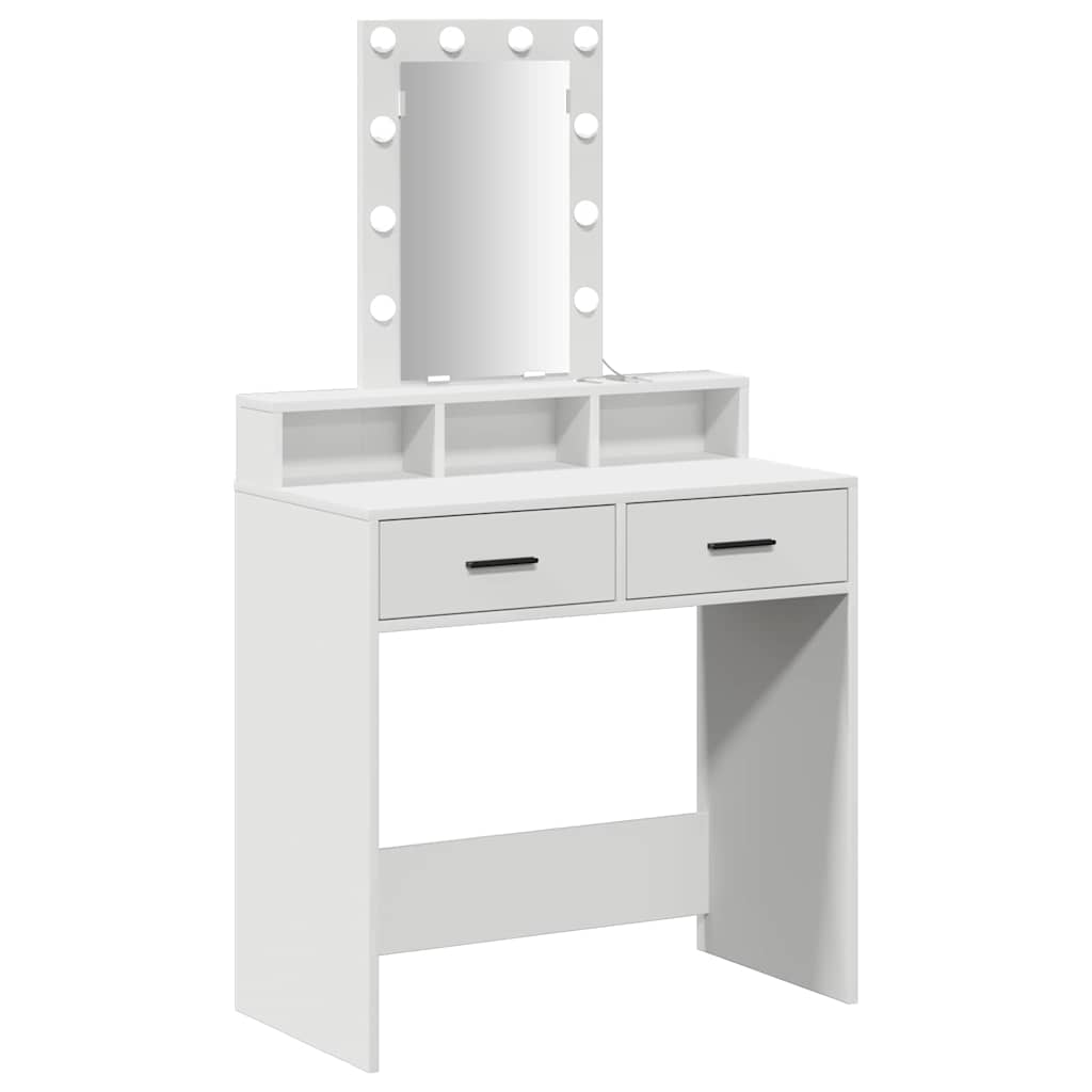 Tavolo da Trucco Bianco 79 x 41 x 140 cm Legno multistrato