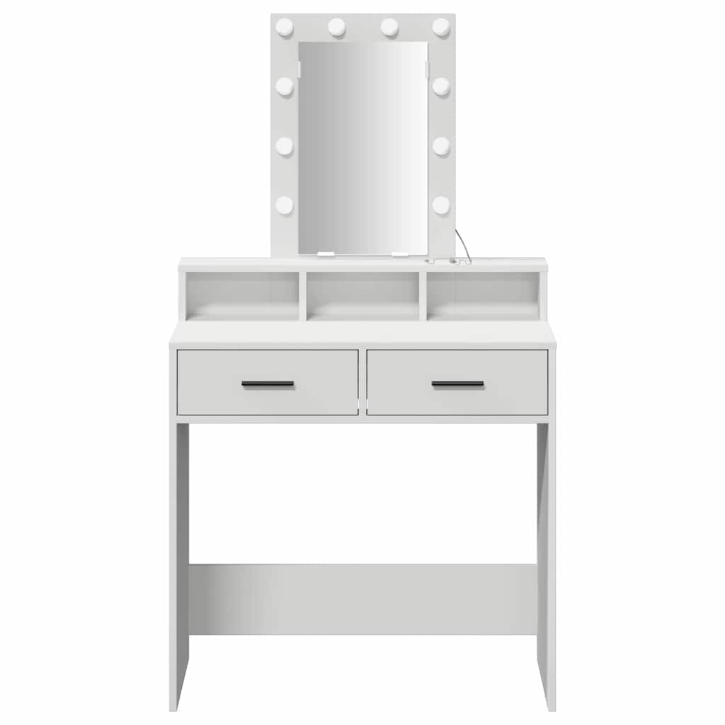 Tavolo da Trucco Bianco 79 x 41 x 140 cm Legno multistrato