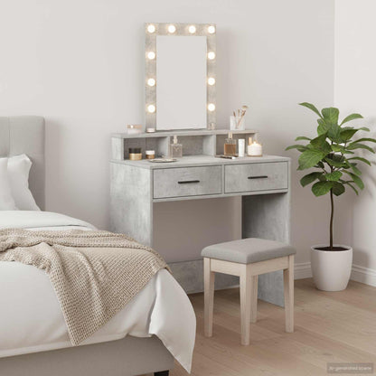 Tavolo da Trucco Grigio 79 x 41 x 140 cm Legno multistrato