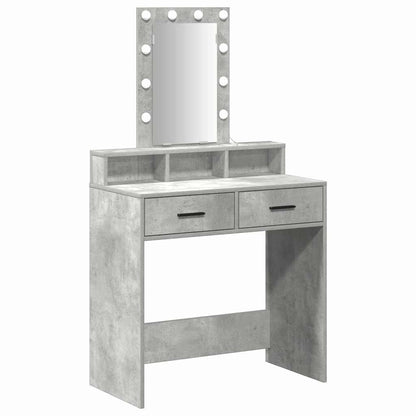 Tavolo da Trucco Grigio 79 x 41 x 140 cm Legno multistrato