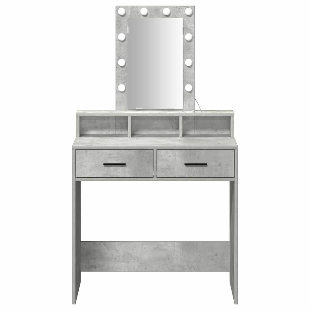Tavolo da Trucco Grigio 79 x 41 x 140 cm Legno multistrato