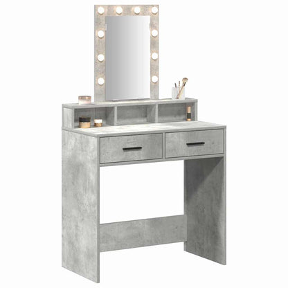 Tavolo da Trucco Grigio 79 x 41 x 140 cm Legno multistrato