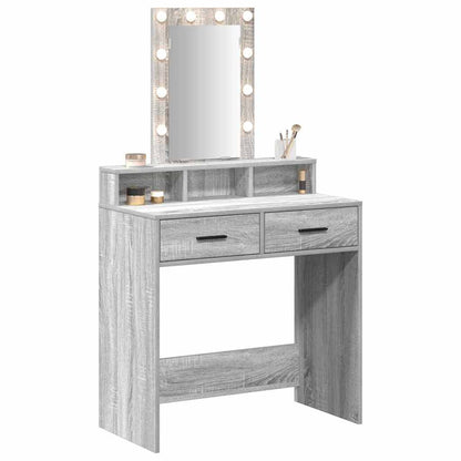 Tavolo da Trucco Grigio 79 x 41 x 140 cm Legno multistrato