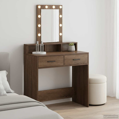 Tavolo da Trucco Marrone 79 x 41 x 140 cm Legno multistrato