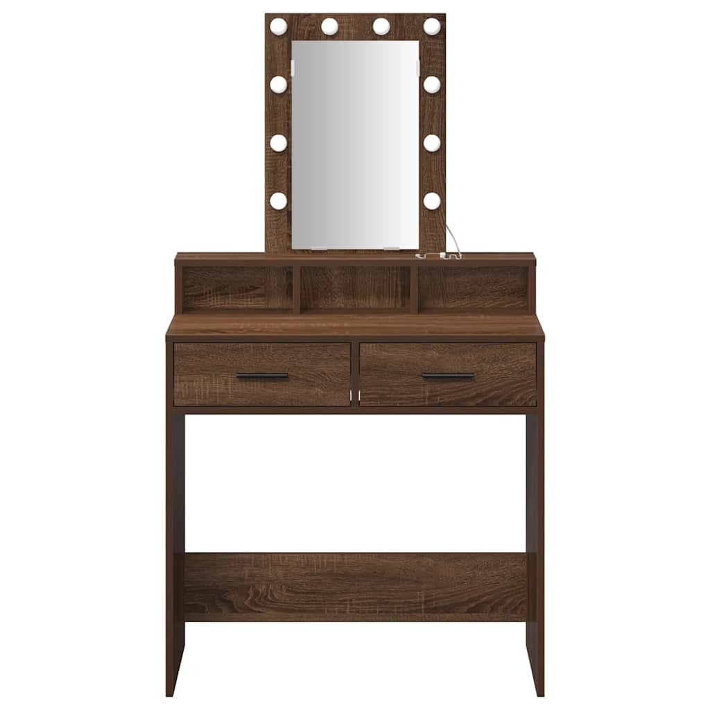 Tavolo da Trucco Marrone 79 x 41 x 140 cm Legno multistrato