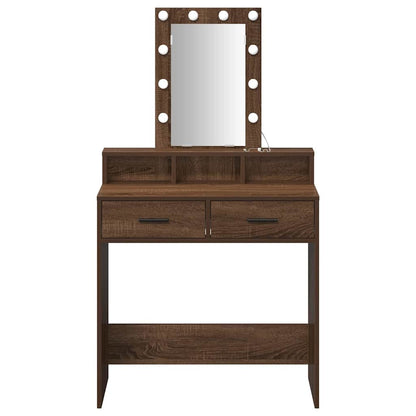 Tavolo da Trucco Marrone 79 x 41 x 140 cm Legno multistrato