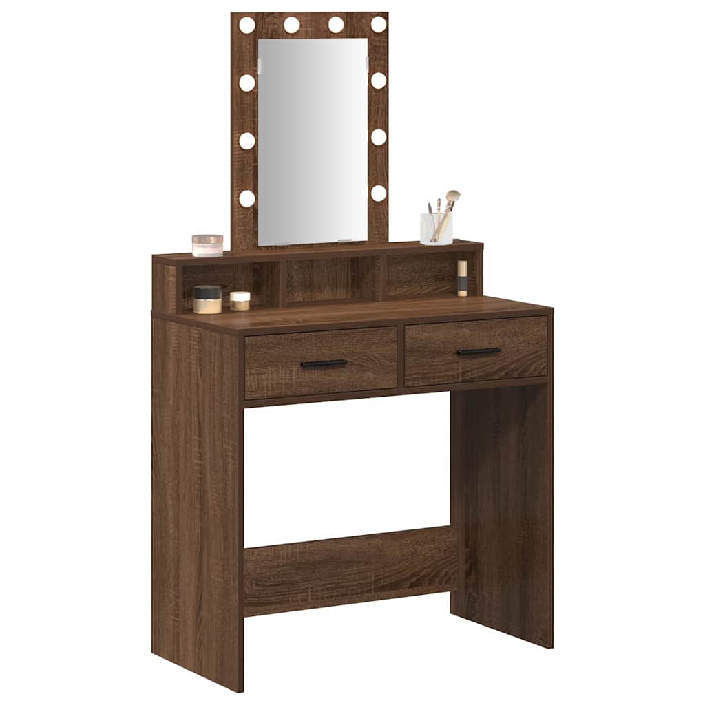 Tavolo da Trucco Marrone 79 x 41 x 140 cm Legno multistrato