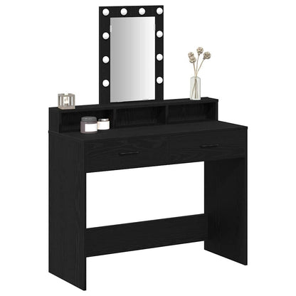 Tavolo da Trucco Nero 100 x 41 x 140 cm Legno multistrato