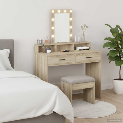 Tavolo da Trucco Marrone 100 x 41 x 140 cm Legno multistrato
