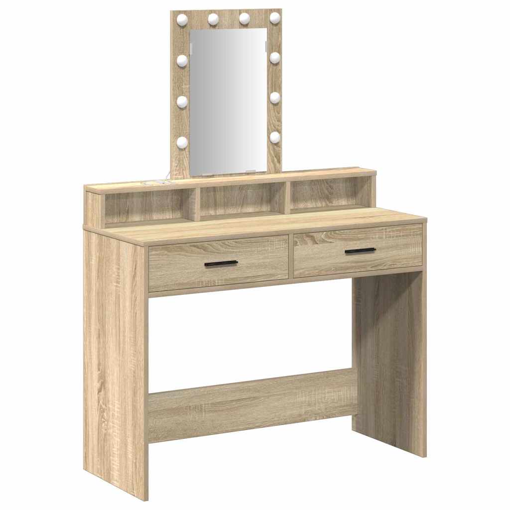 Tavolo da Trucco Marrone 100 x 41 x 140 cm Legno multistrato