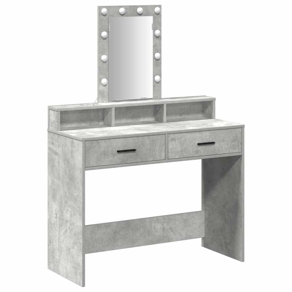 Tavolo da Trucco Grigio 100 x 41 x 140 cm Legno multistrato