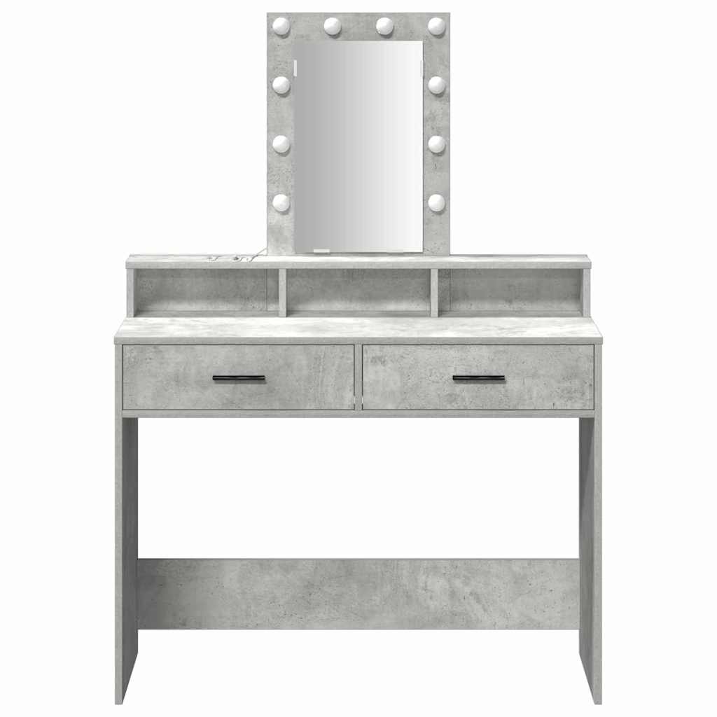 Tavolo da Trucco Grigio 100 x 41 x 140 cm Legno multistrato