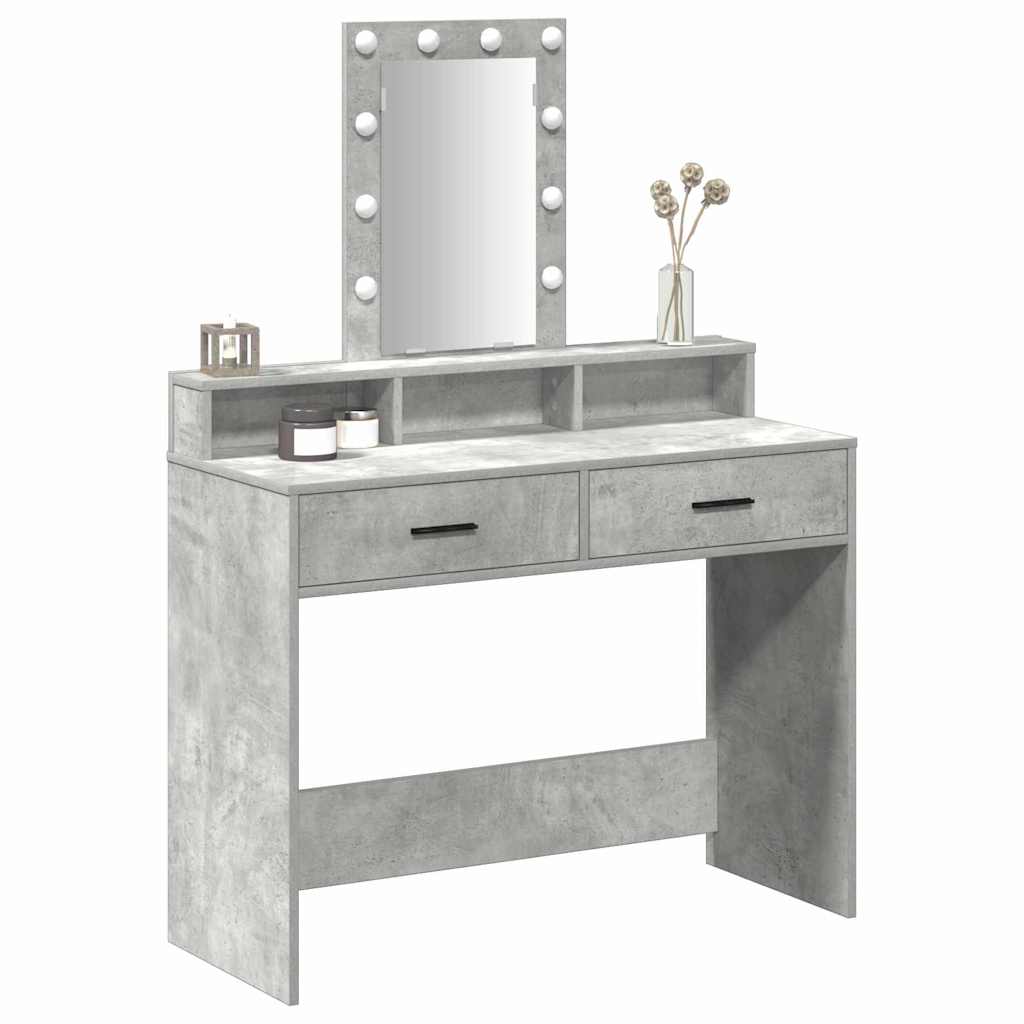 Tavolo da Trucco Grigio 100 x 41 x 140 cm Legno multistrato