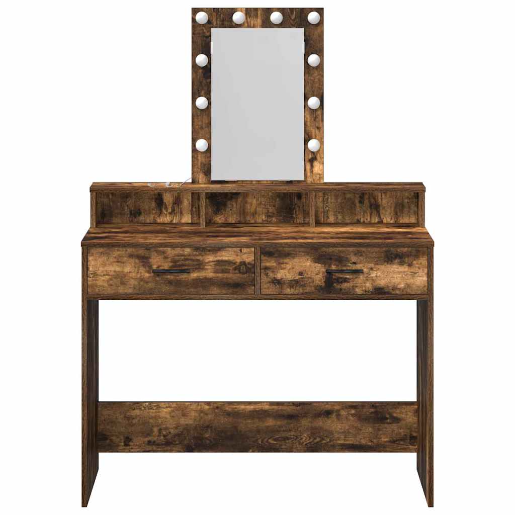 Tavolo da Trucco Marrone 100 x 41 x 140 cm Legno multistrato