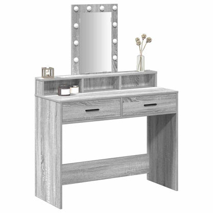 Tavolo da Trucco Grigio 100 x 41 x 140 cm Legno multistrato