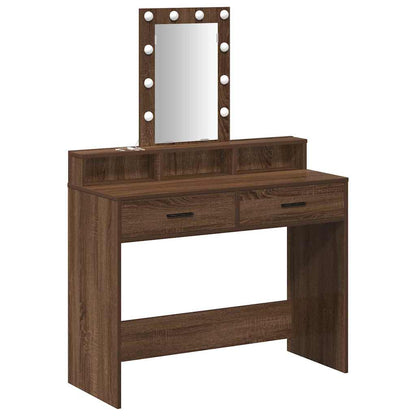 Tavolo da Trucco Marrone 100 x 41 x 140 cm Legno multistrato