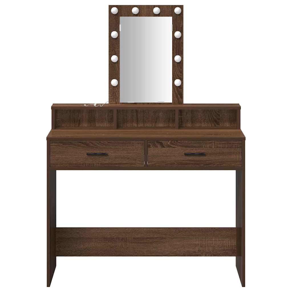 Tavolo da Trucco Marrone 100 x 41 x 140 cm Legno multistrato