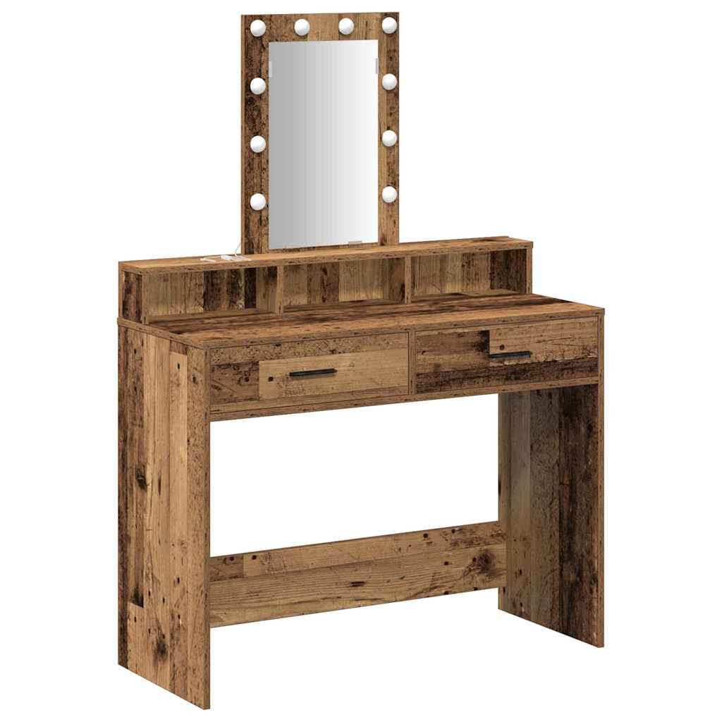 Tavolo da Trucco Marrone 100 x 41 x 140 cm Legno multistrato