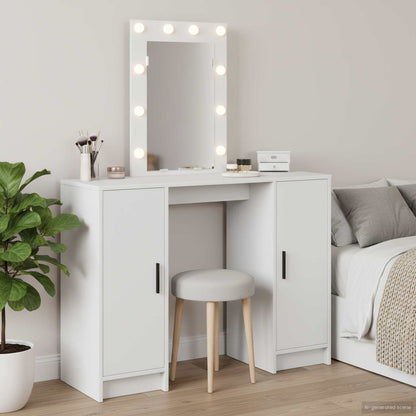 Tavolo da Trucco Bianco 102 x 33 x 135 cm Legno multistrato