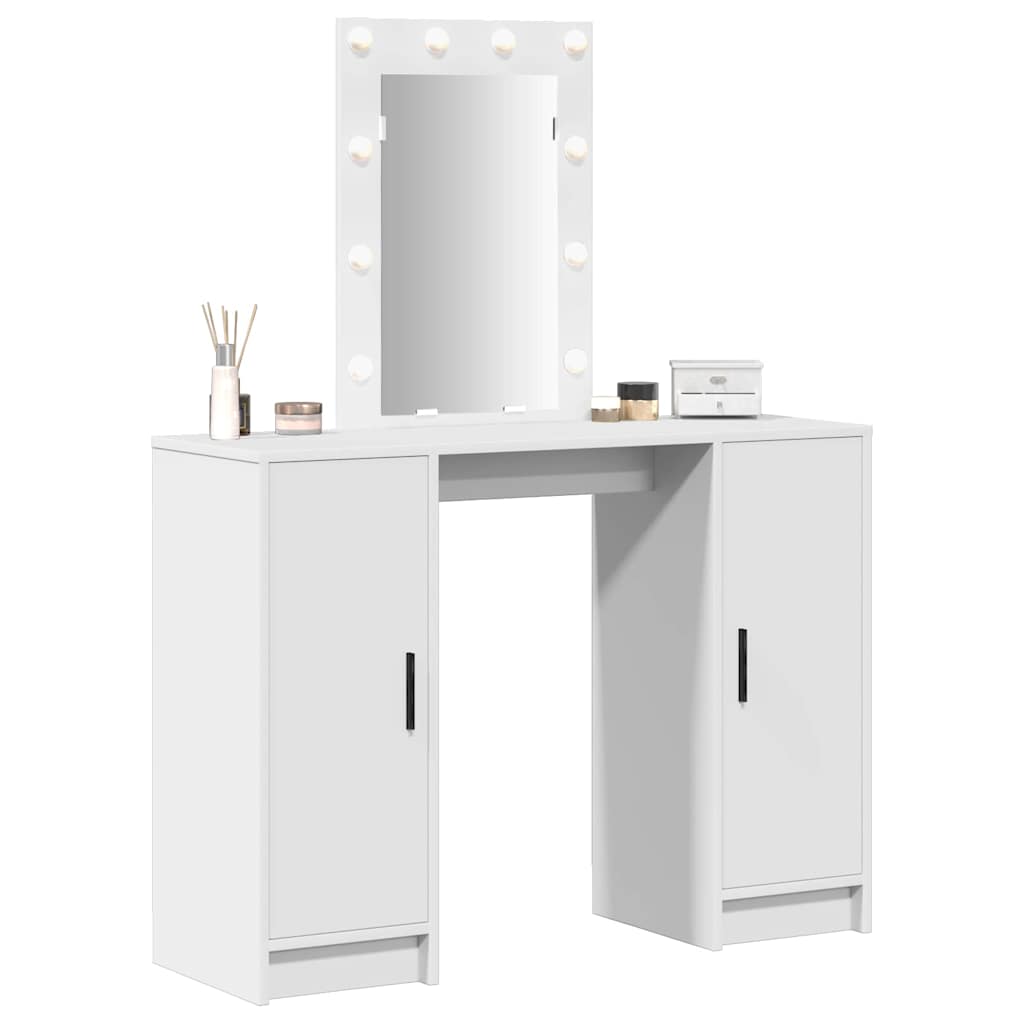 Tavolo da Trucco Bianco 102 x 33 x 135 cm Legno multistrato