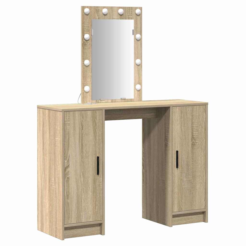 Tavolo da Trucco Marrone 102 x 33 x 135 cm Legno multistrato