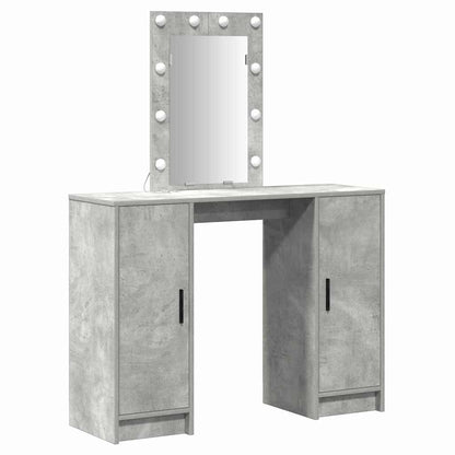 Tavolo da Trucco con porta Grigio chiaro 102 x 33 x 135 cm