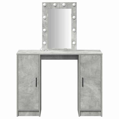 Tavolo da Trucco con porta Grigio chiaro 102 x 33 x 135 cm