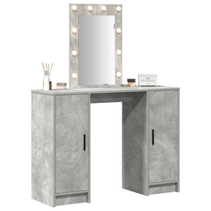 Tavolo da Trucco con porta Grigio chiaro 102 x 33 x 135 cm