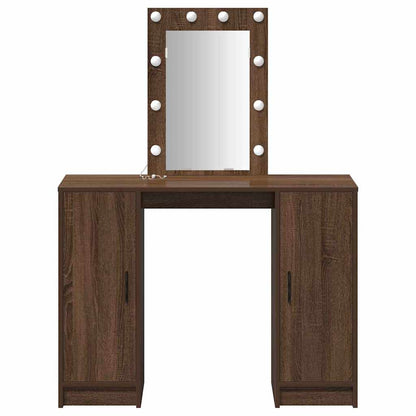 Tavolo da Trucco Marrone 102 x 33 x 135 cm Legno multistrato