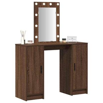 Tavolo da Trucco Marrone 102 x 33 x 135 cm Legno multistrato