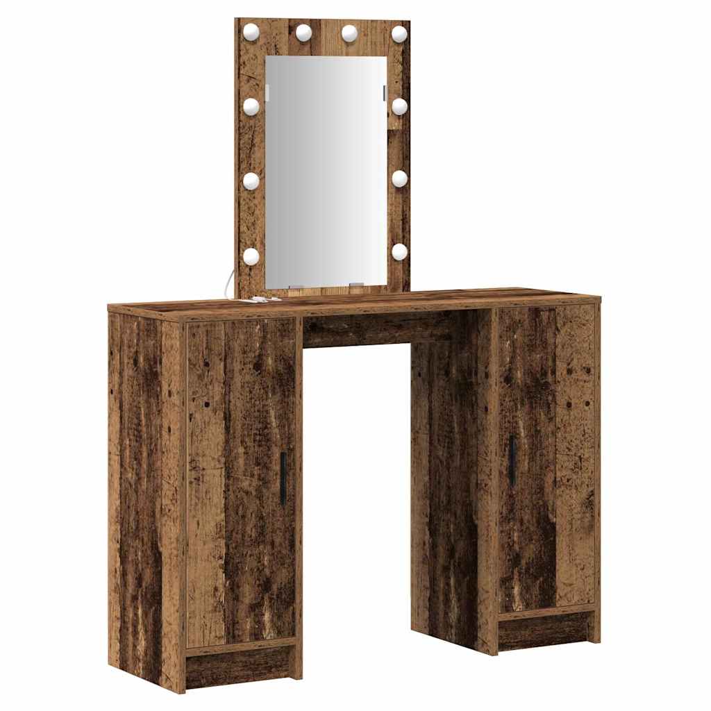 Tavolo da Trucco Marrone 102 x 33 x 135 cm Legno multistrato