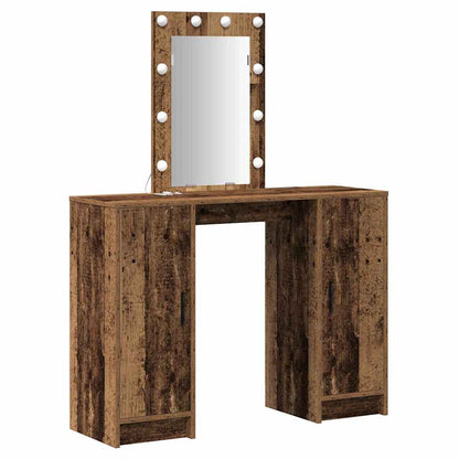 Tavolo da Trucco Marrone 102 x 33 x 135 cm Legno multistrato