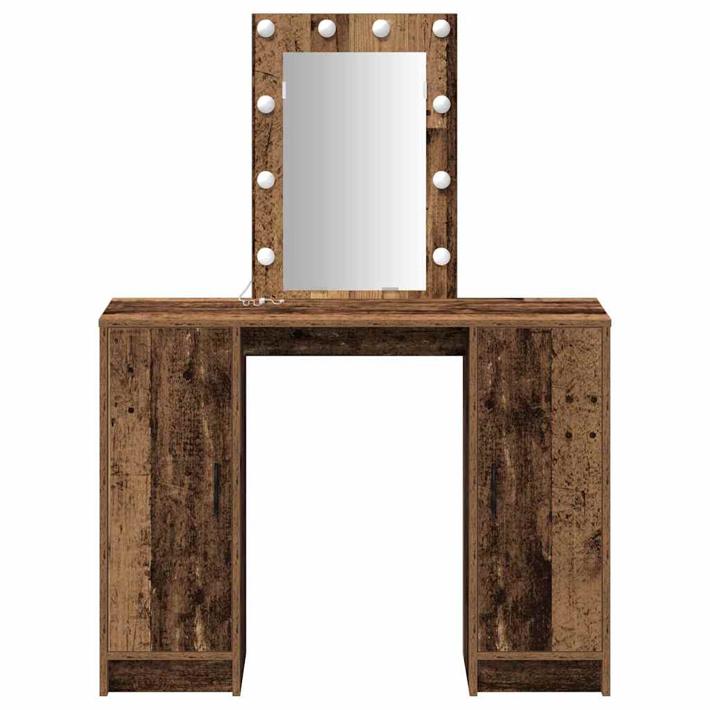 Tavolo da Trucco Marrone 102 x 33 x 135 cm Legno multistrato