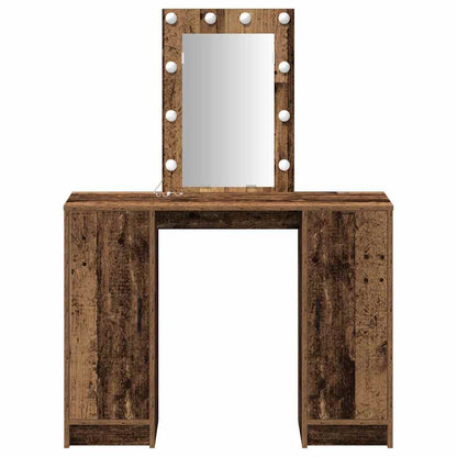 Tavolo da Trucco Marrone 102 x 33 x 135 cm Legno multistrato