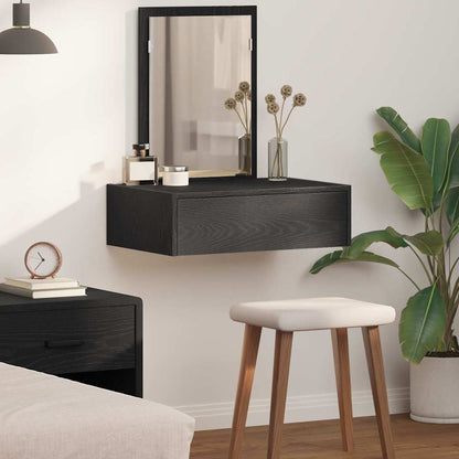 Tavolo da Trucco Nero 60 x 40 x 70 cm Legno multistrato