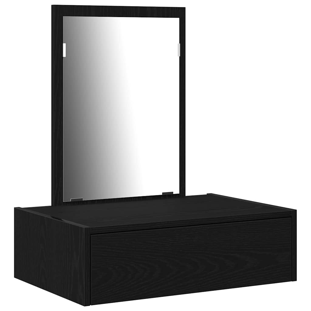 Tavolo da Trucco Nero 60 x 40 x 70 cm Legno multistrato